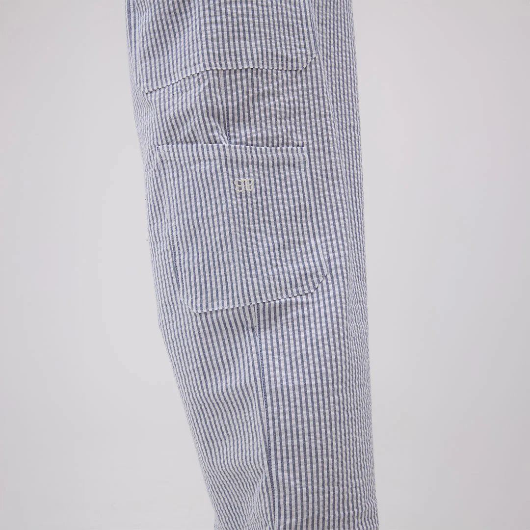 Cargo Pants, Navy Stripe - Image 8