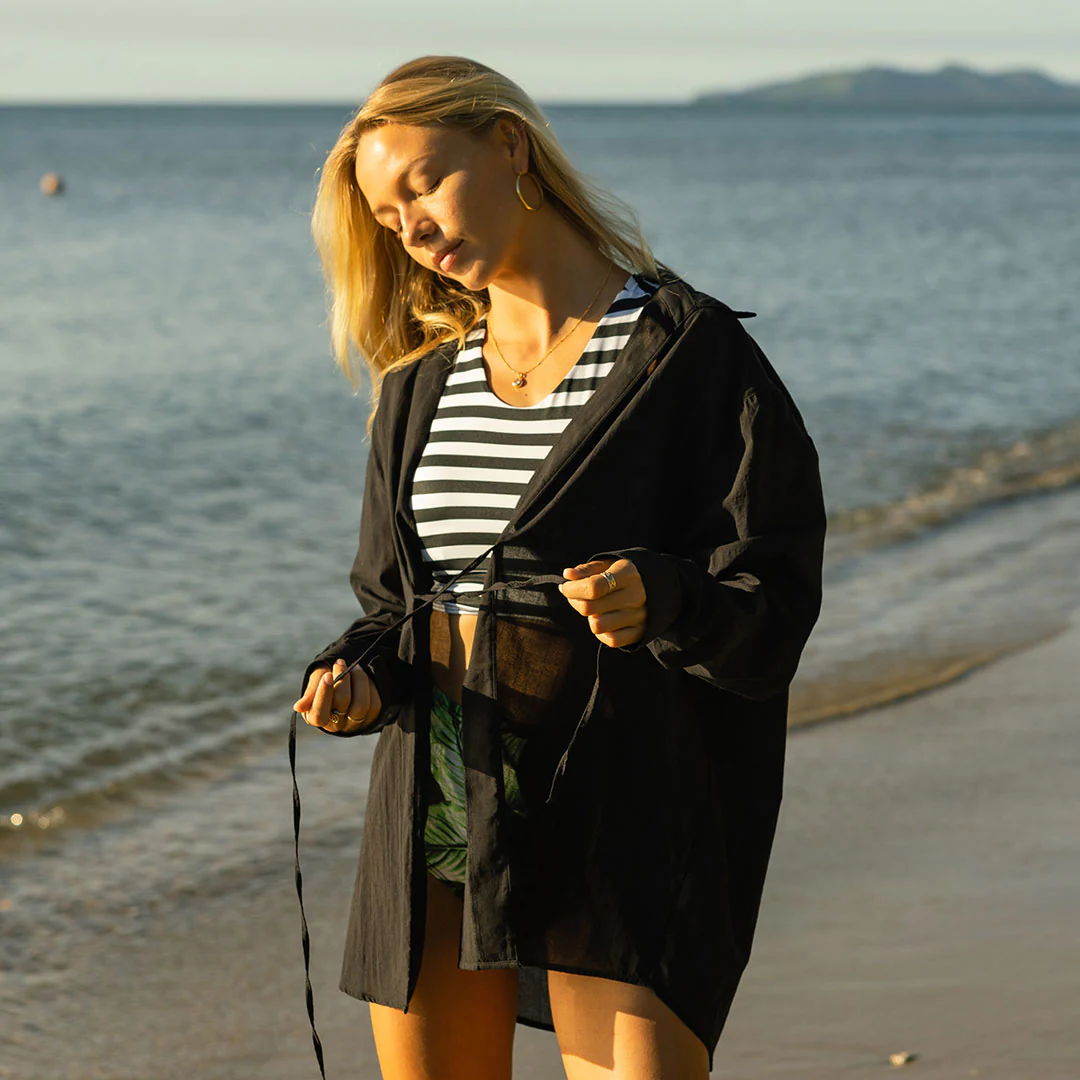 Cascade Tie Cover-Up, Black - Image 5