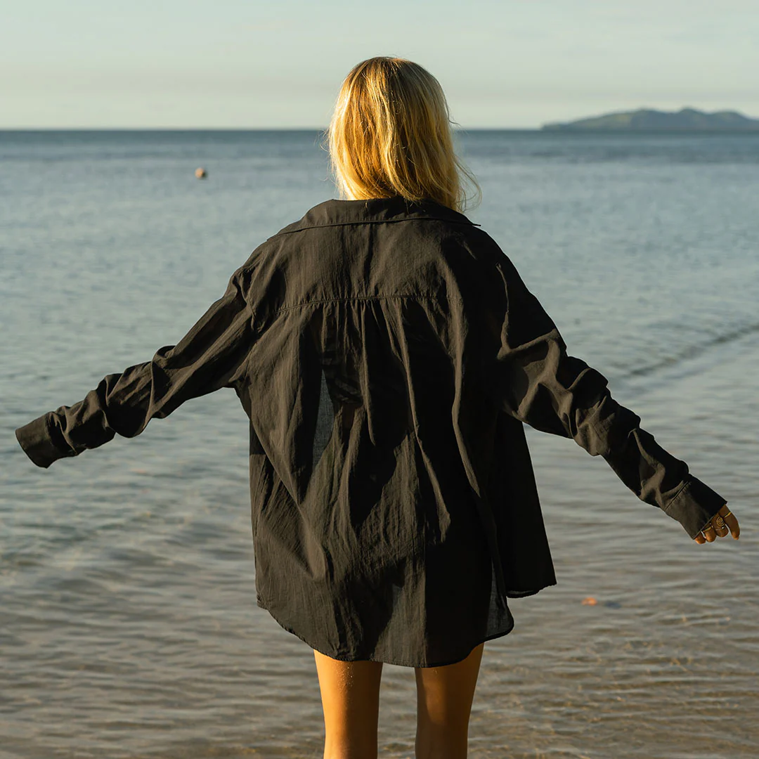 Cascade Tie Cover-Up, Black - Image 7
