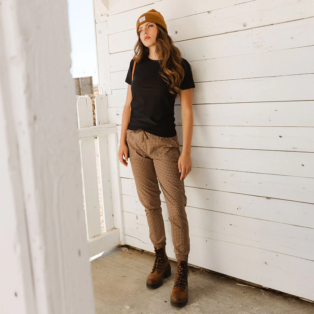 Cinnamon Check Jetsetters - Image 3