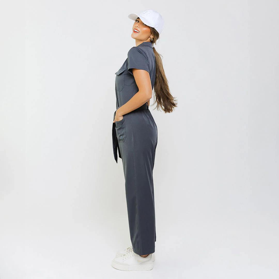 City Jumpsuit, Charcoal - Image 8