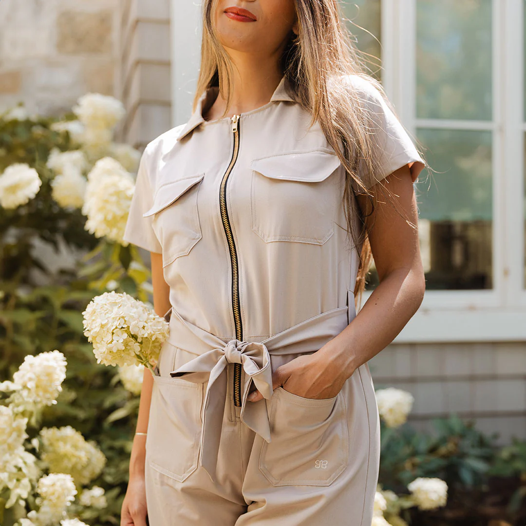 City Jumpsuit, Cobblestone - Image 12