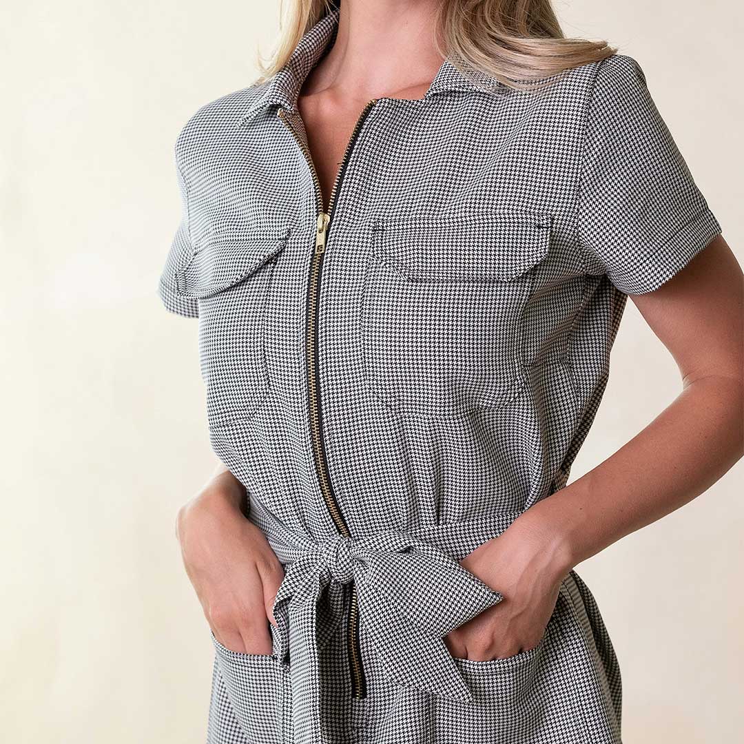 City Jumpsuit, Houndstooth - Image 8