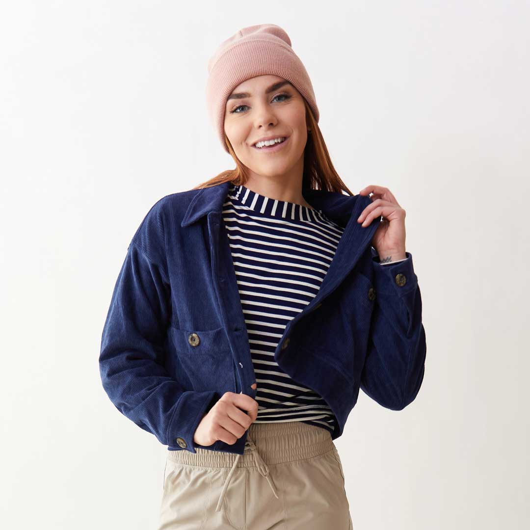 Corduroy Navy Button-Up - Image 5