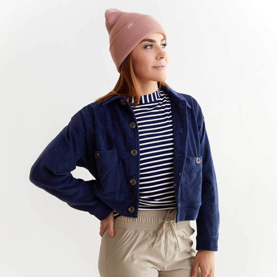 Corduroy Navy Button-Up - Image 6