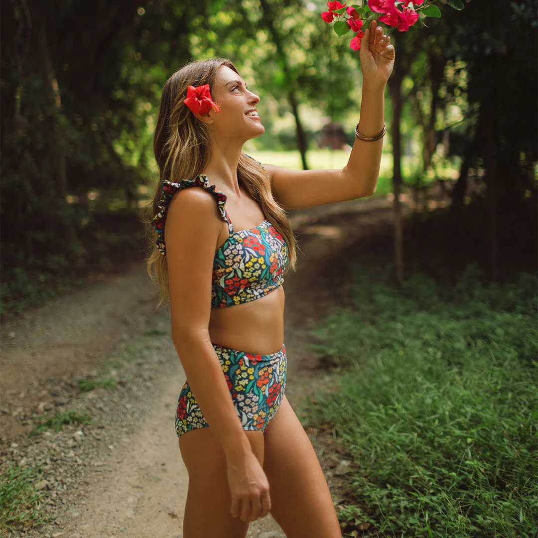 Costa Floral High-Waisted Bottoms - Image 4