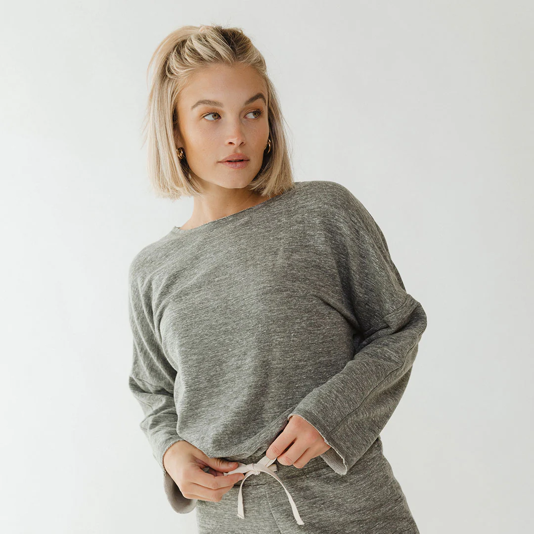 Cottage Pullover, Heather Grey - Image 2