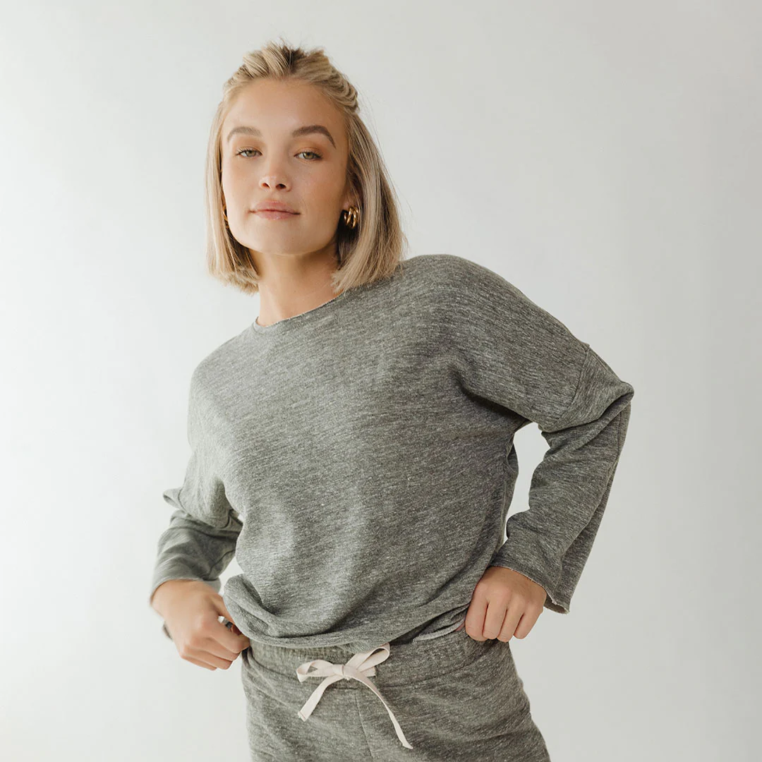 Cottage Pullover, Heather Grey - Image 4
