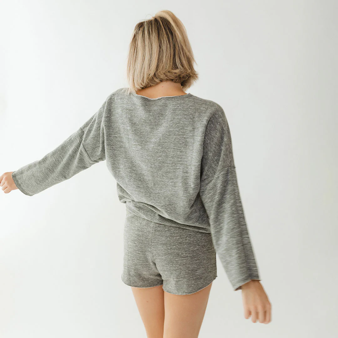 Cottage Pullover, Heather Grey - Image 5