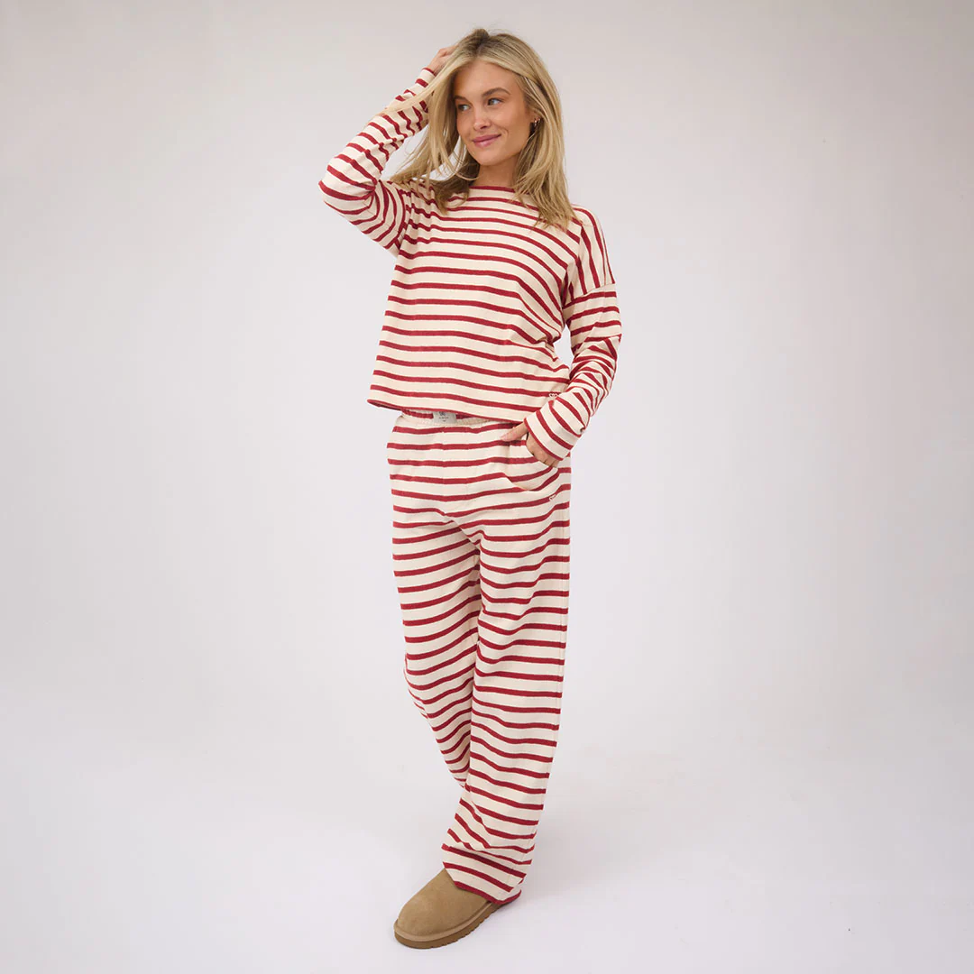 Crimson Striped Sweater - Image 3