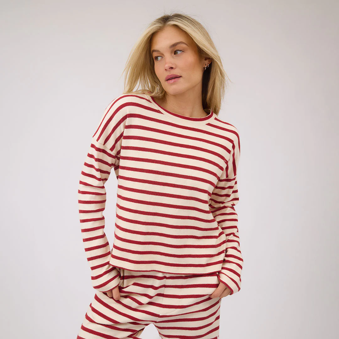 Crimson Striped Sweater - Image 4
