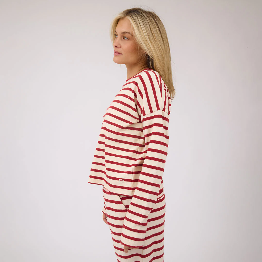 Crimson Striped Sweater - Image 5