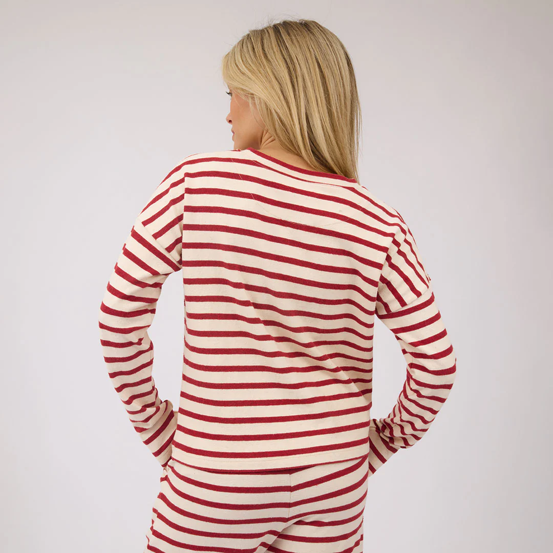 Crimson Striped Sweater - Image 6