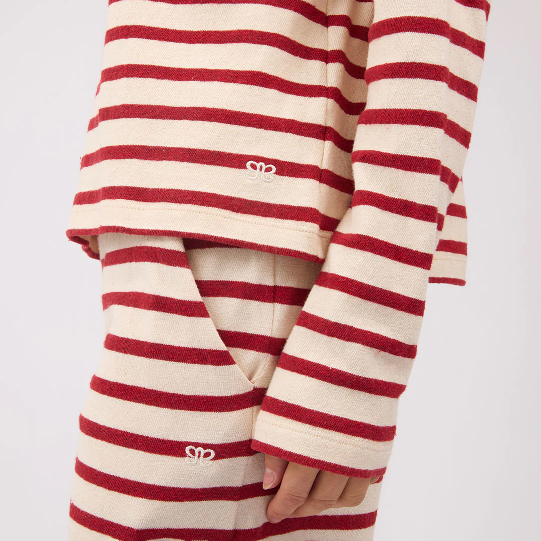 Crimson Striped Sweater - Image 7