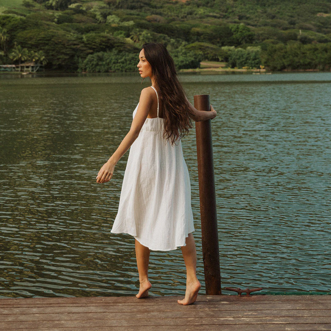 Daisy Coverup, White - Image 3