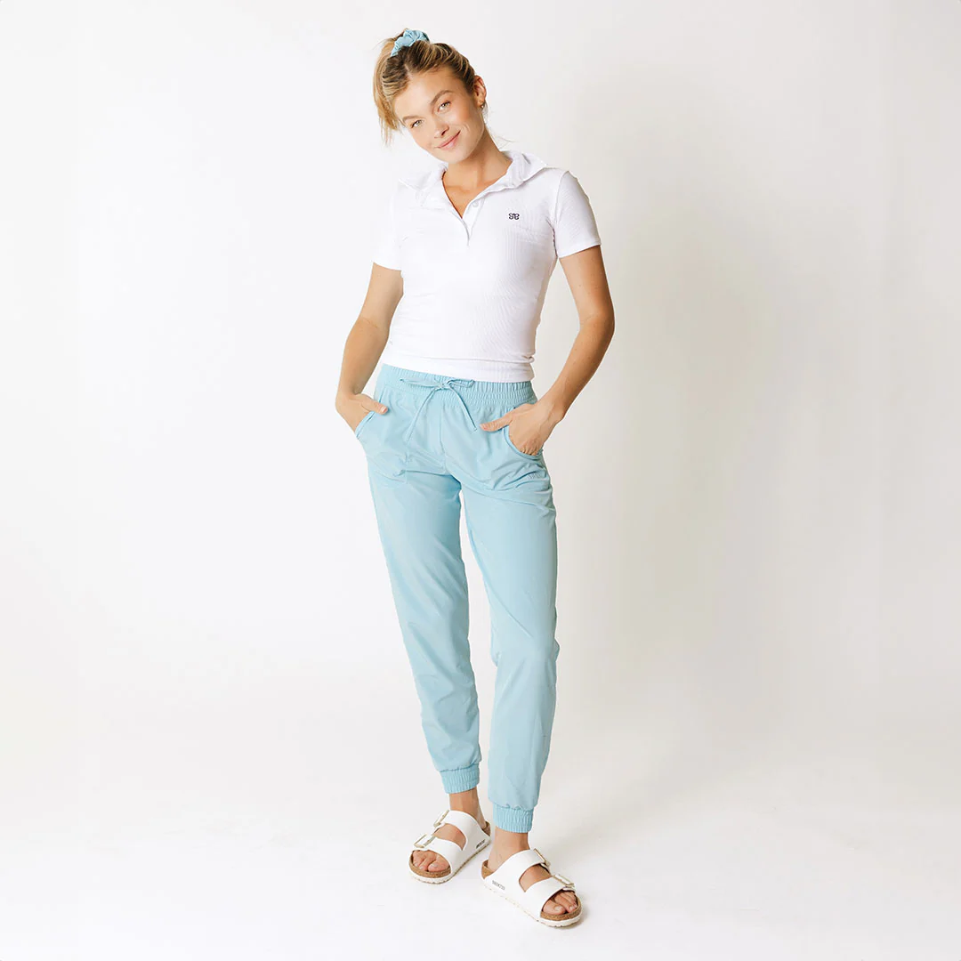 Destination Joggers, Aqua Blue - Image 5