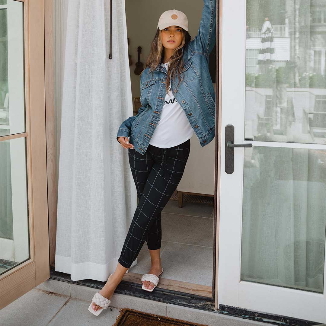 Destination Joggers, Black Windowpane - Image 9