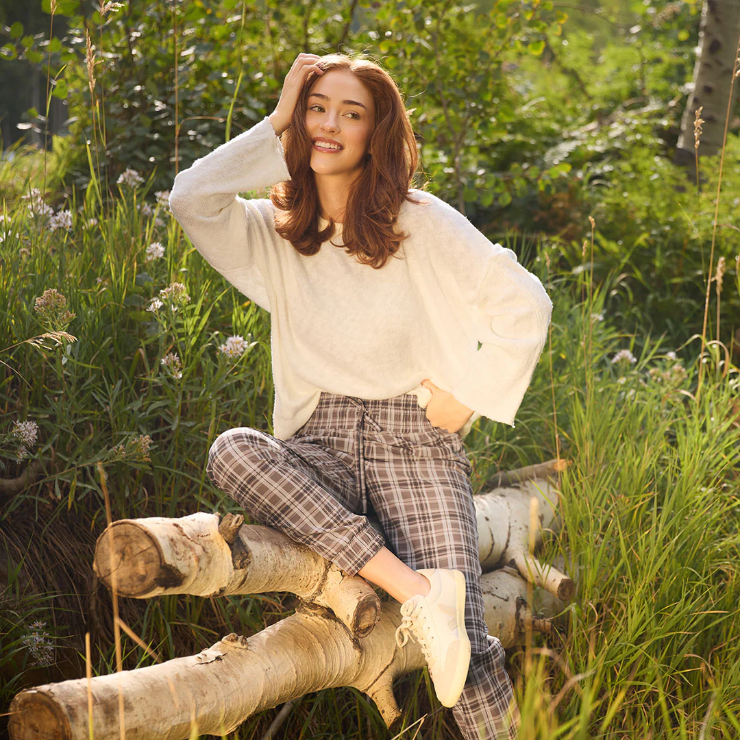 Destination Joggers, Toffee Plaid - Image 6