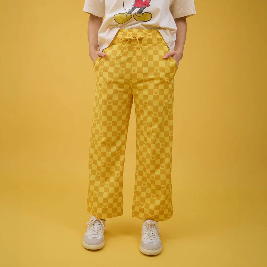 Disney Audrey Wide Leg Pants, Butter Check - Image 3