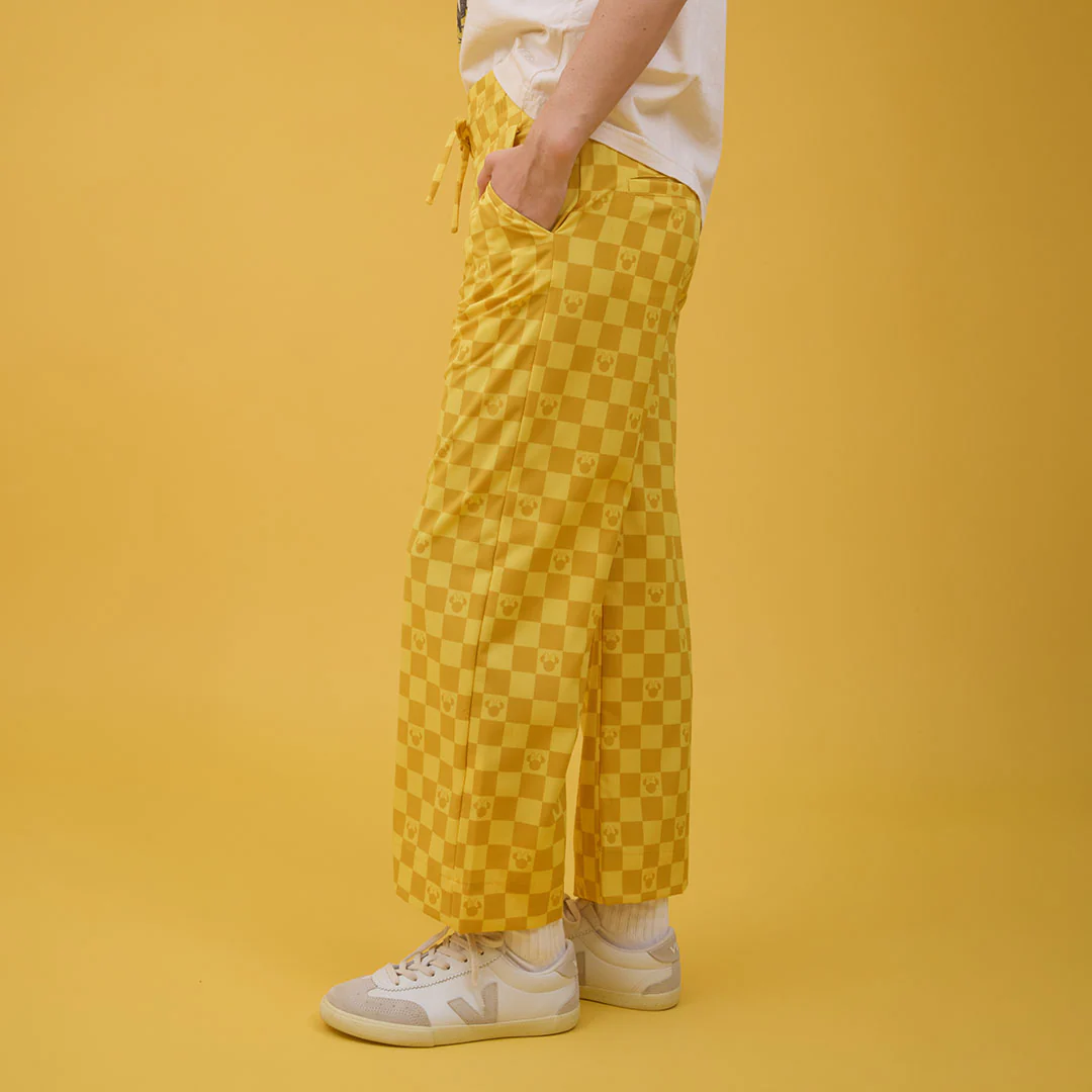 Disney Audrey Wide Leg Pants, Butter Check - Image 4