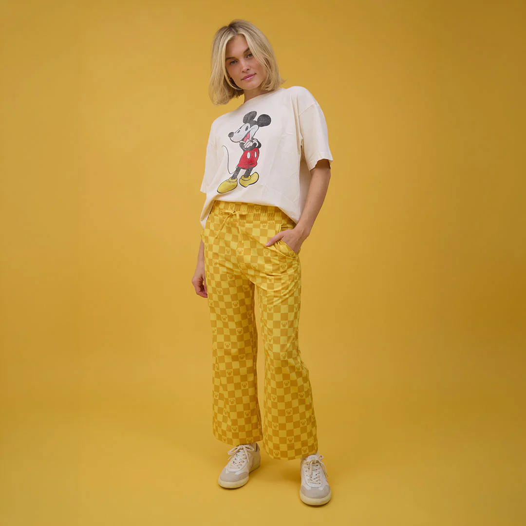 Disney Audrey Wide Leg Pants, Butter Check - Image 8