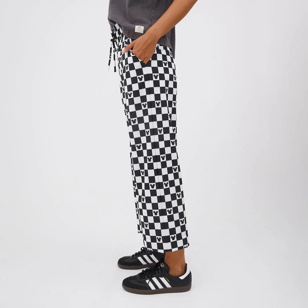 Disney Audrey Wide Leg Pants, Mickey Check - Image 3