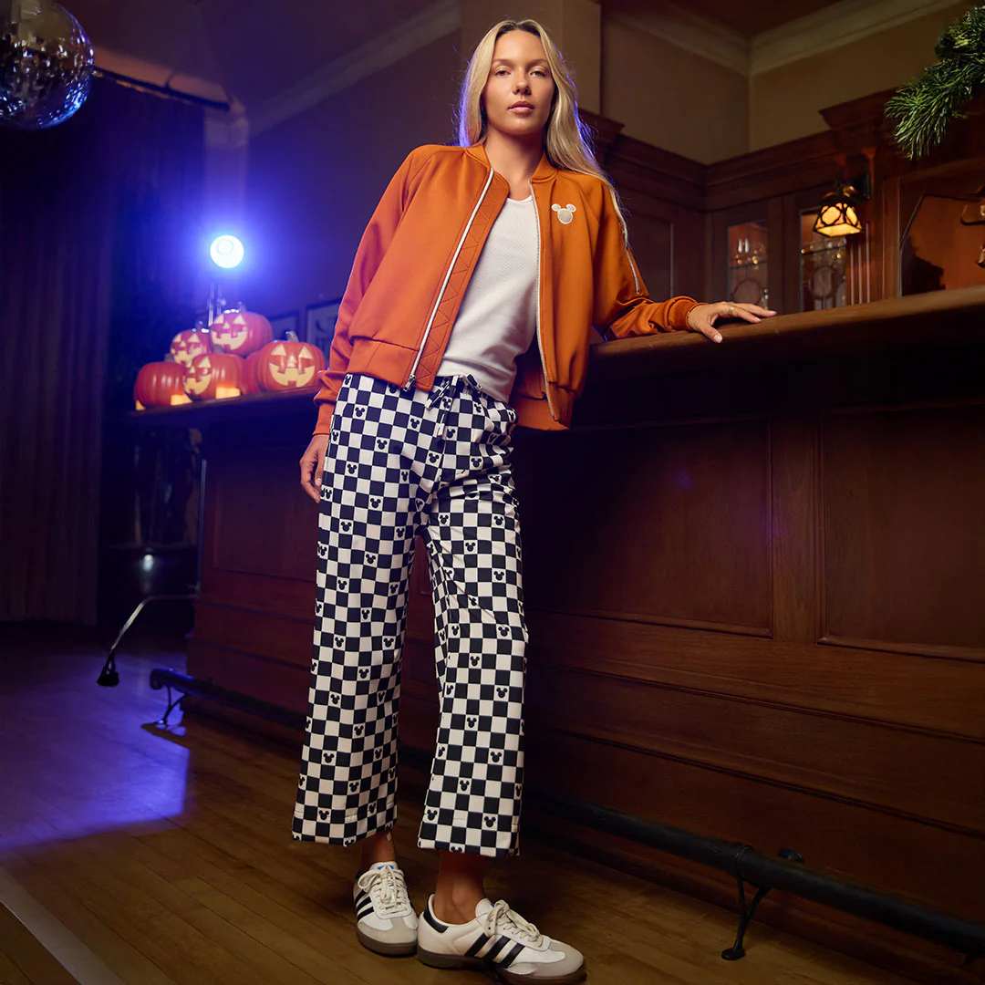 Disney Audrey Wide Leg Pants, Mickey Check - Image 7