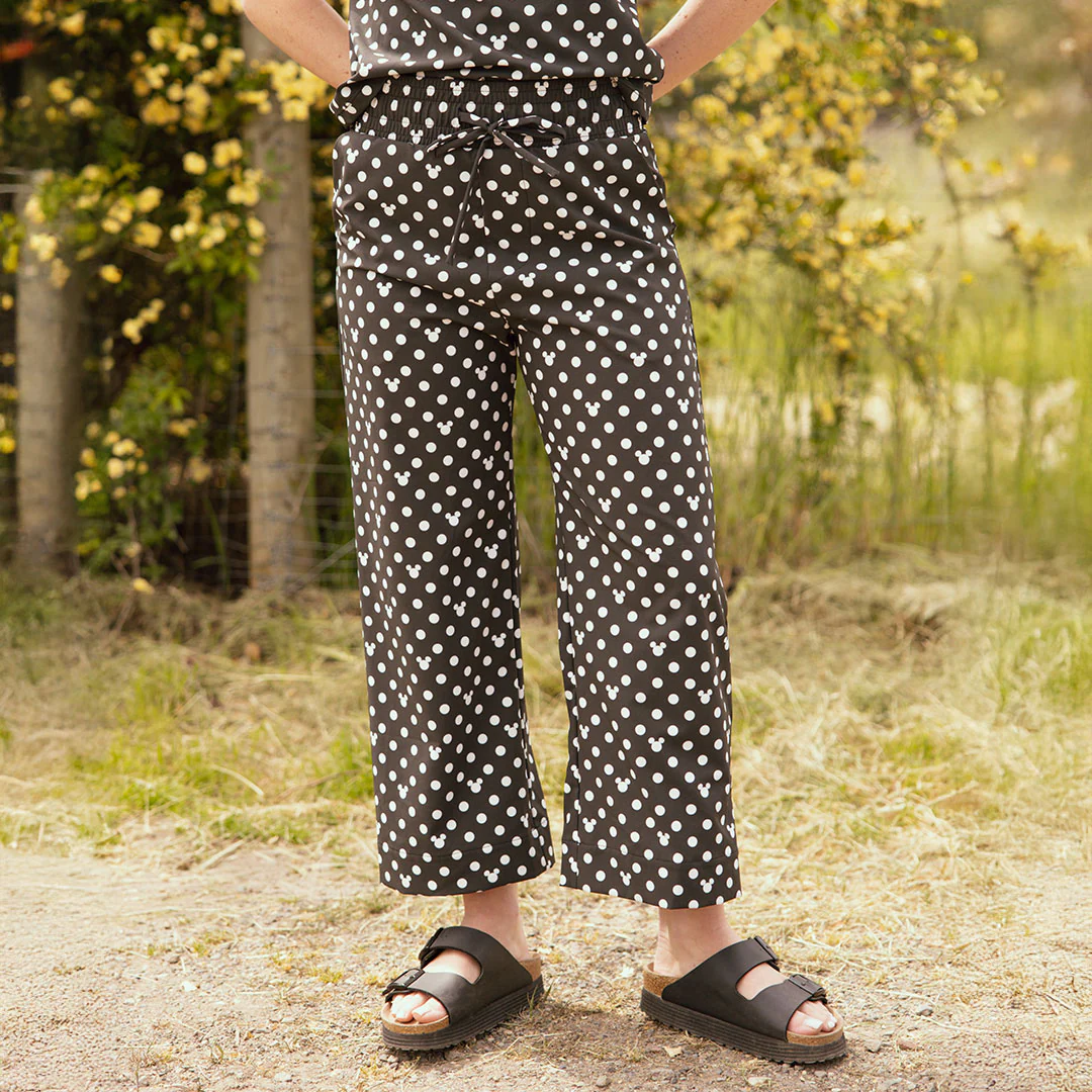 Disney Audrey Wide Leg Pants, Mickey Dot - Image 7