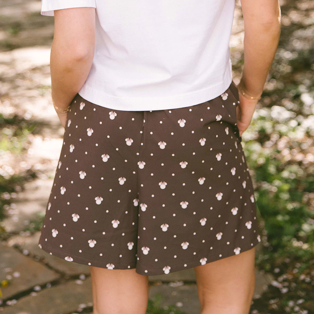 Disney Bermuda Shorts, Cream Cocoa Dot - Image 5