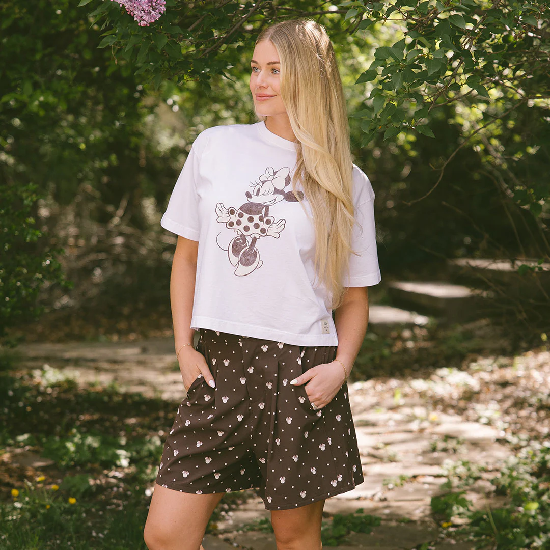Disney Bermuda Shorts, Cream Cocoa Dot - Image 6