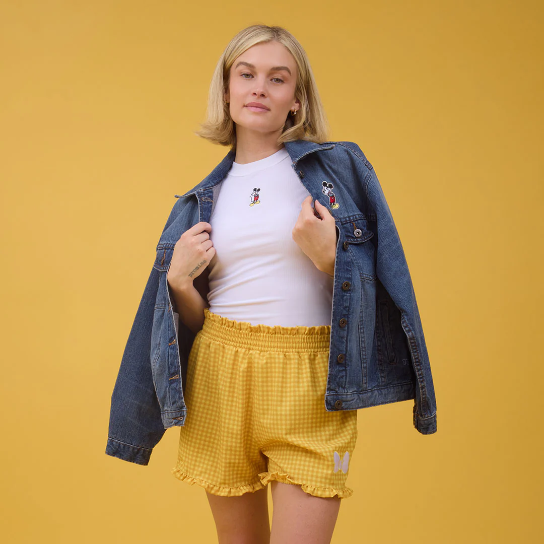 Disney Bow Lake Shorts, Butter Gingham - Image 8