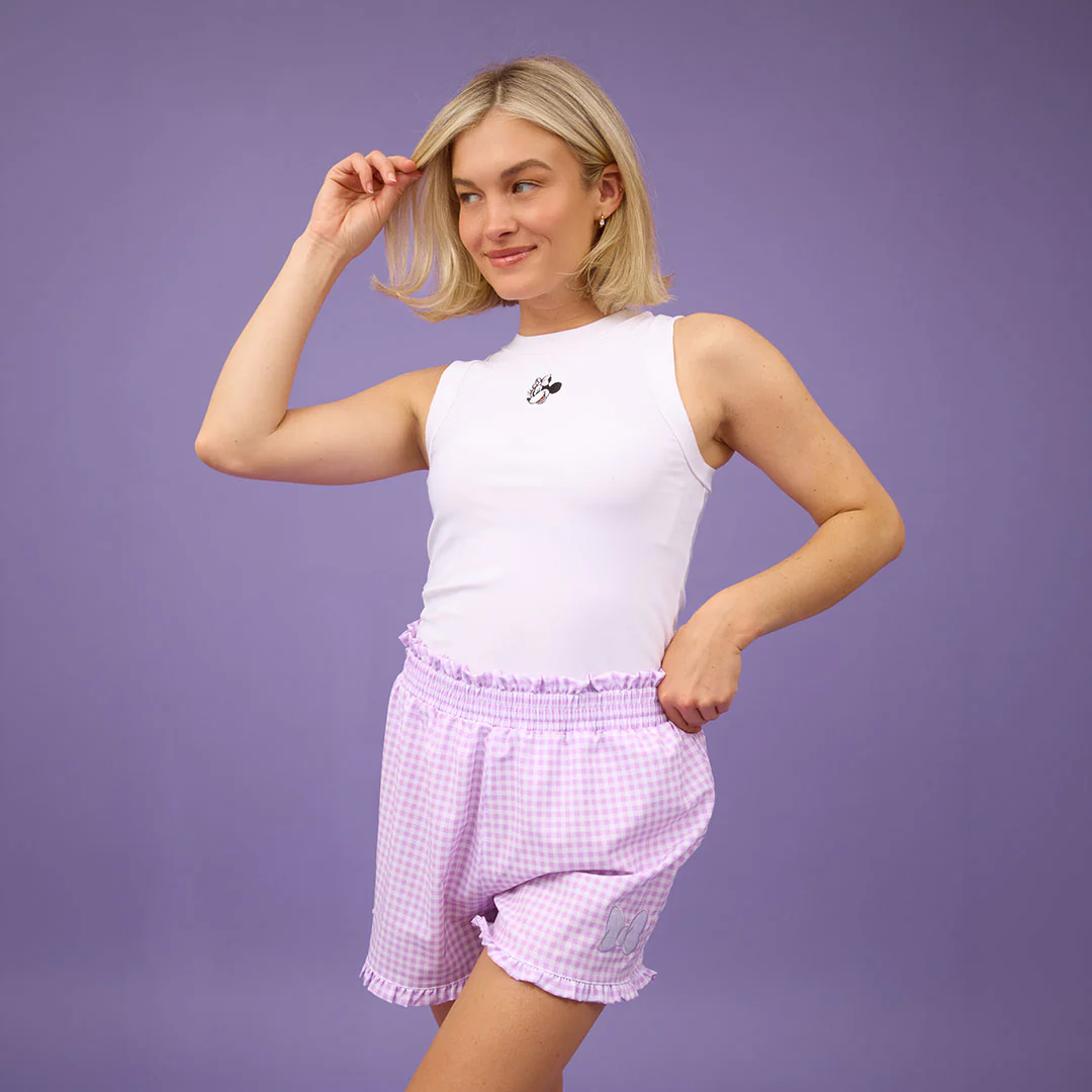 Disney Bow Lake Shorts, Purple Gingham - Image 11