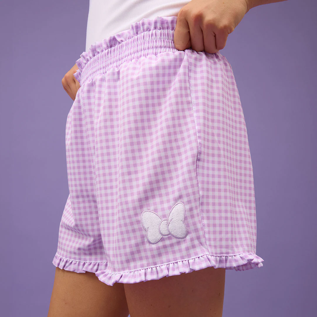 Disney Bow Lake Shorts, Purple Gingham - Image 5