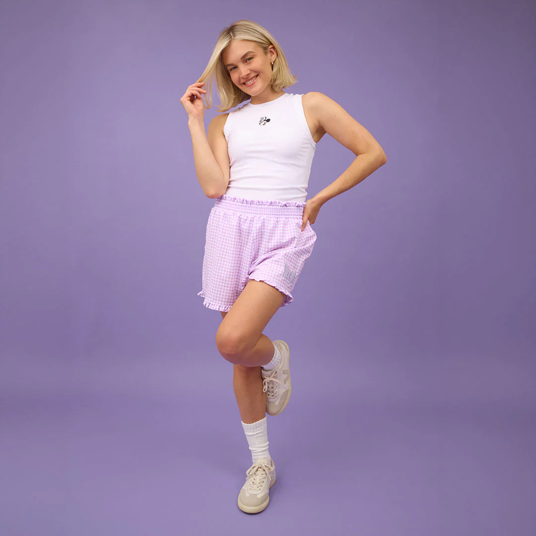 Disney Bow Lake Shorts, Purple Gingham - Image 9