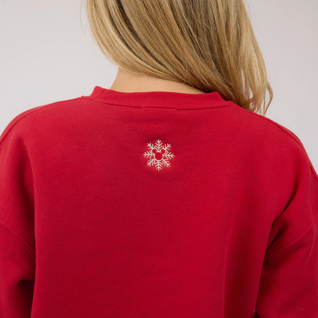 Disney Donald Duck Holiday Crew Sweatshirt, Red - Image 7