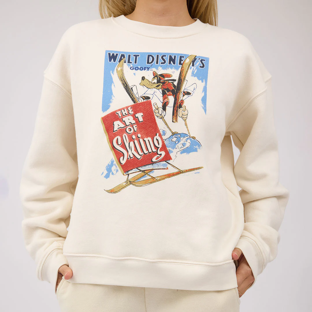 Disney Goofy Ski Crew Sweatshirt, Oat - Image 6