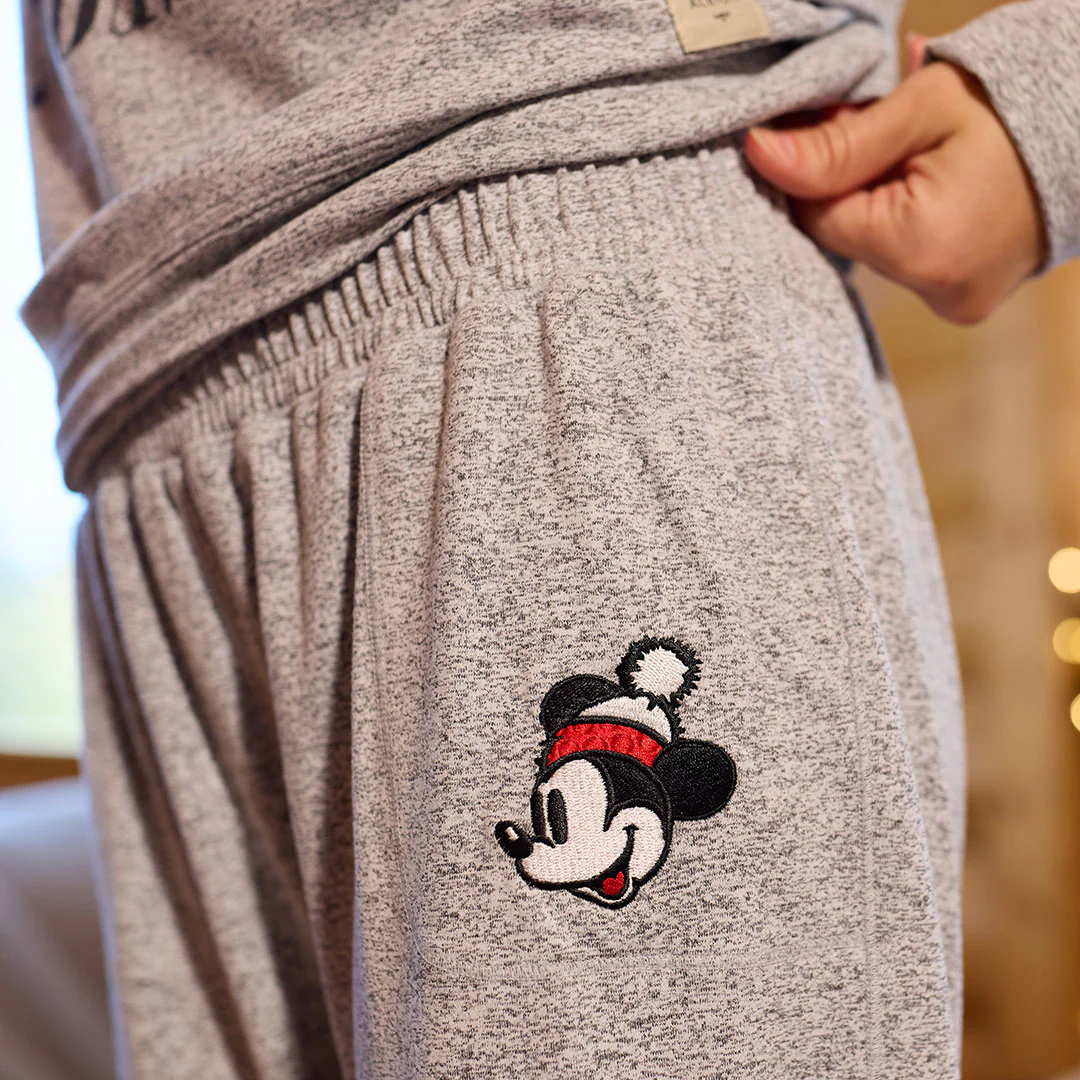 Disney Holiday Carry On Joggers, Heather Grey - Image 2