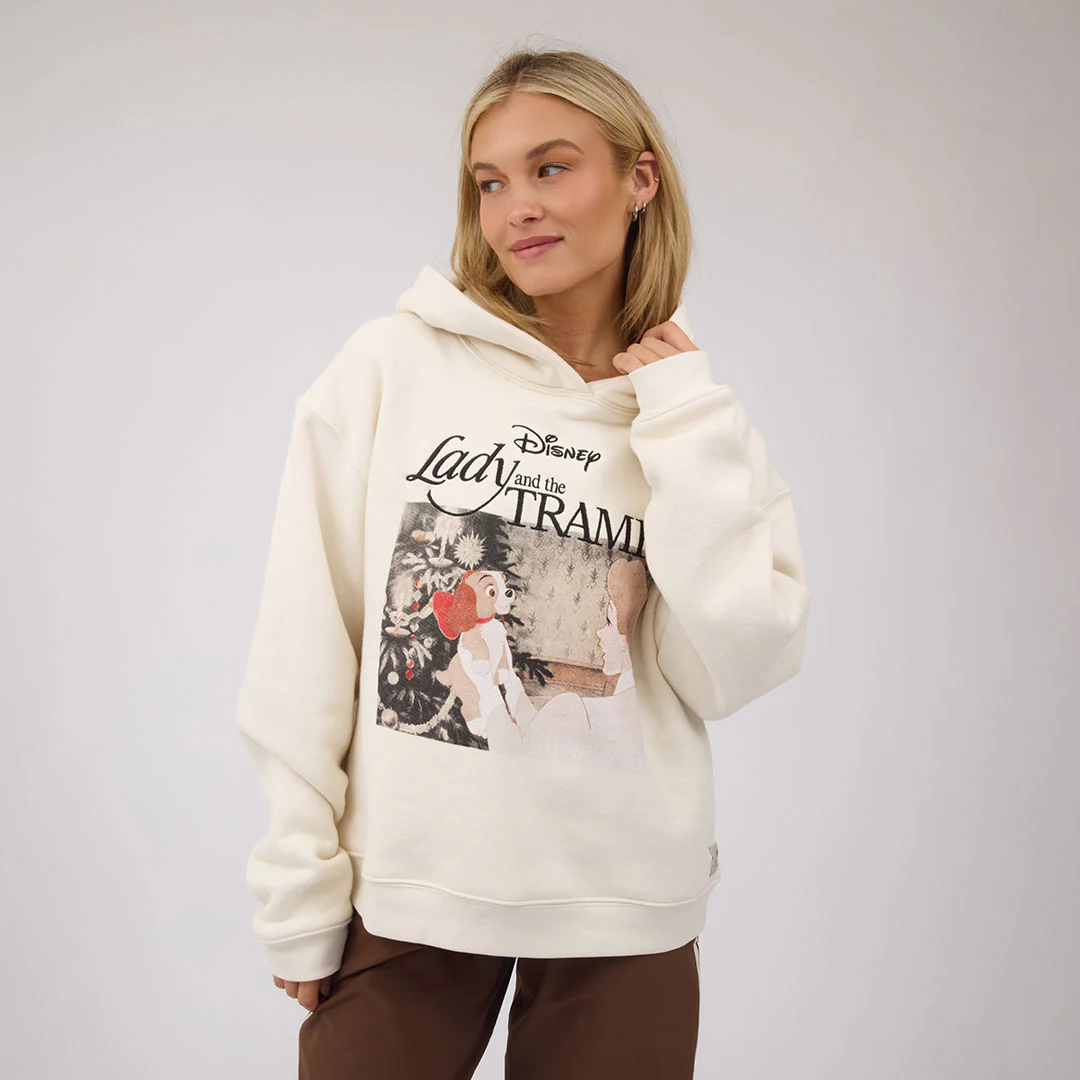Disney Lady and the Tramp Boyfriend Hoodie, Oat - Image 6