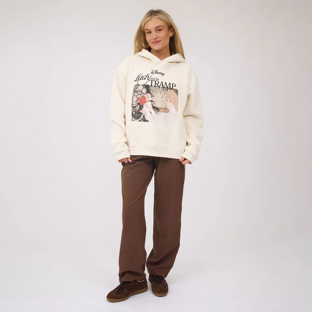 Disney Lady and the Tramp Boyfriend Hoodie, Oat - Image 7