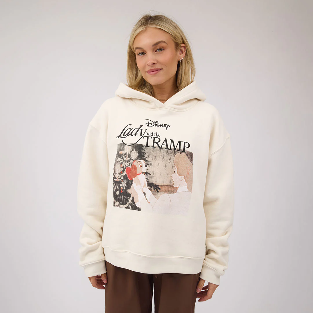 Disney Lady and the Tramp Boyfriend Hoodie, Oat - Image 8