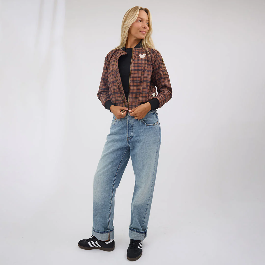 Disney Mickey Bomber Jacket, Plaid - Image 10