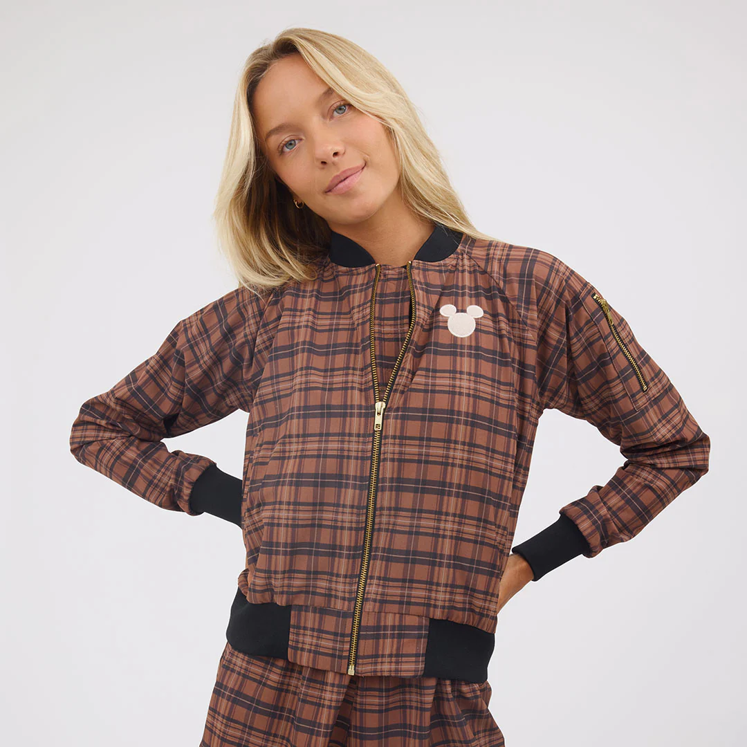 Disney Mickey Bomber Jacket, Plaid - Image 6