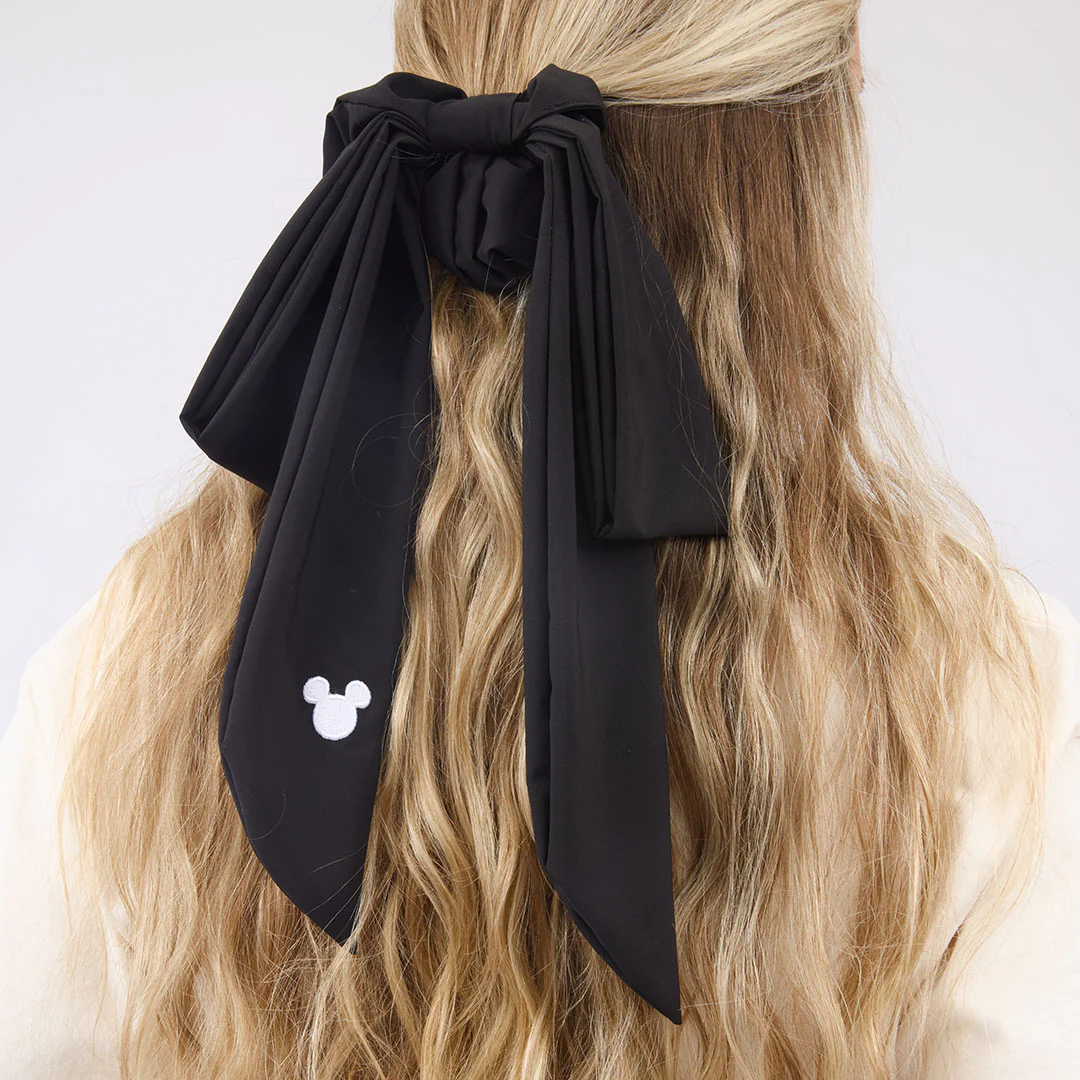 Disney Mickey Bow Scrunchie, Black - Image 3