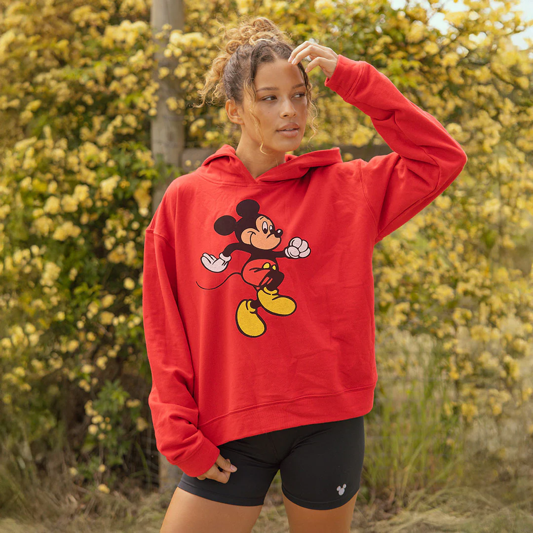 Disney Mickey Boyfriend Hoodie, Red - Image 4