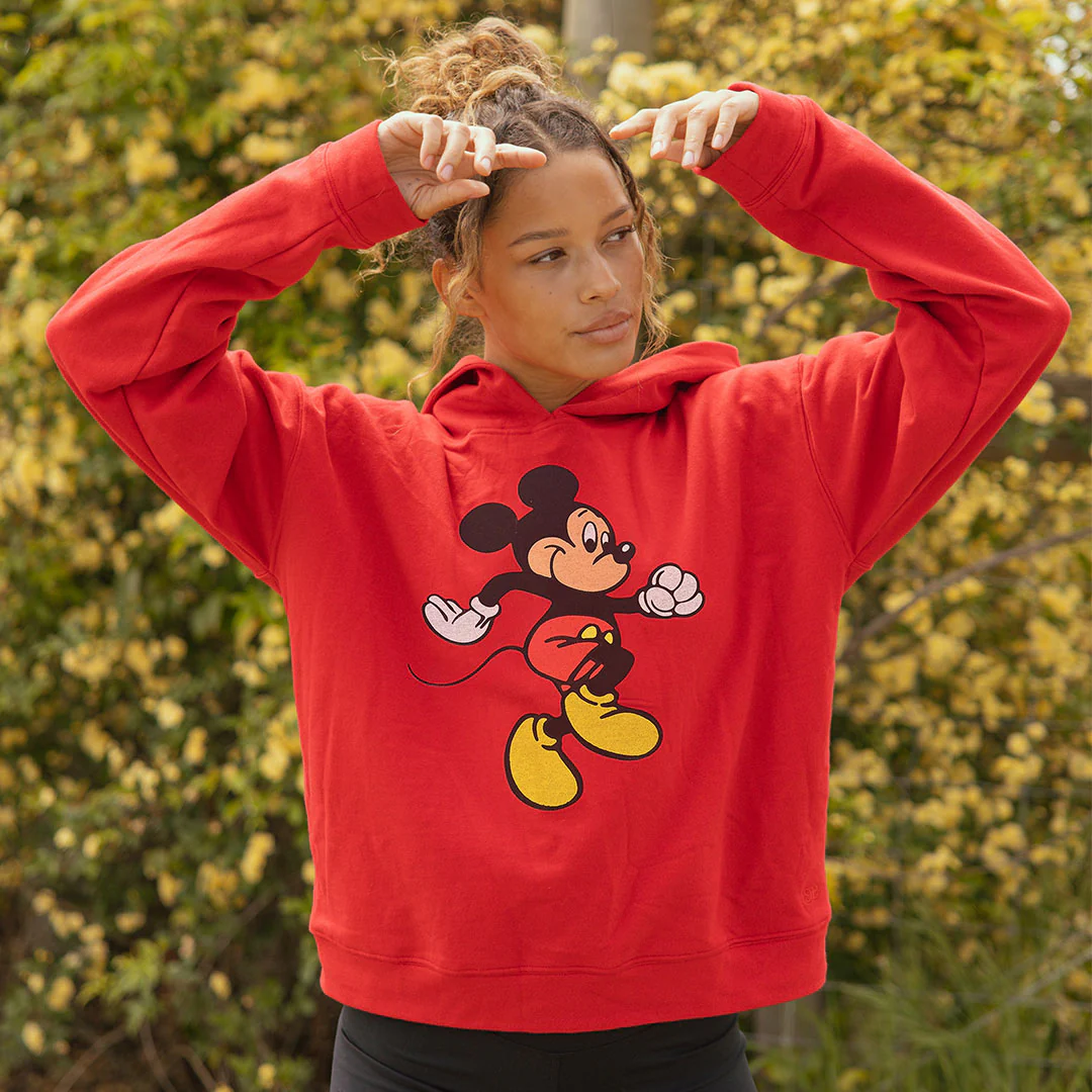 Disney Mickey Boyfriend Hoodie, Red - Image 5