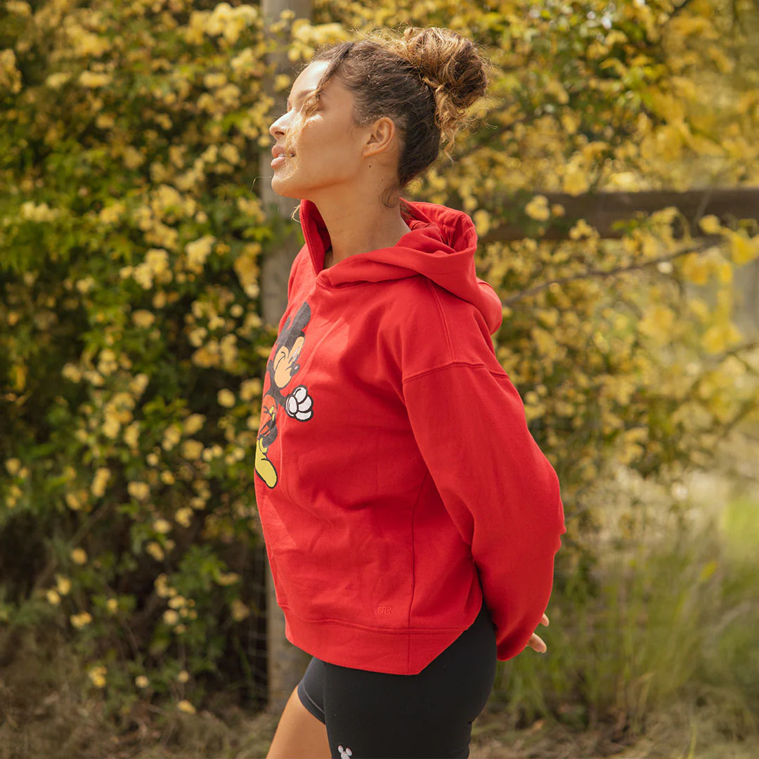 Disney Mickey Boyfriend Hoodie, Red - Image 6