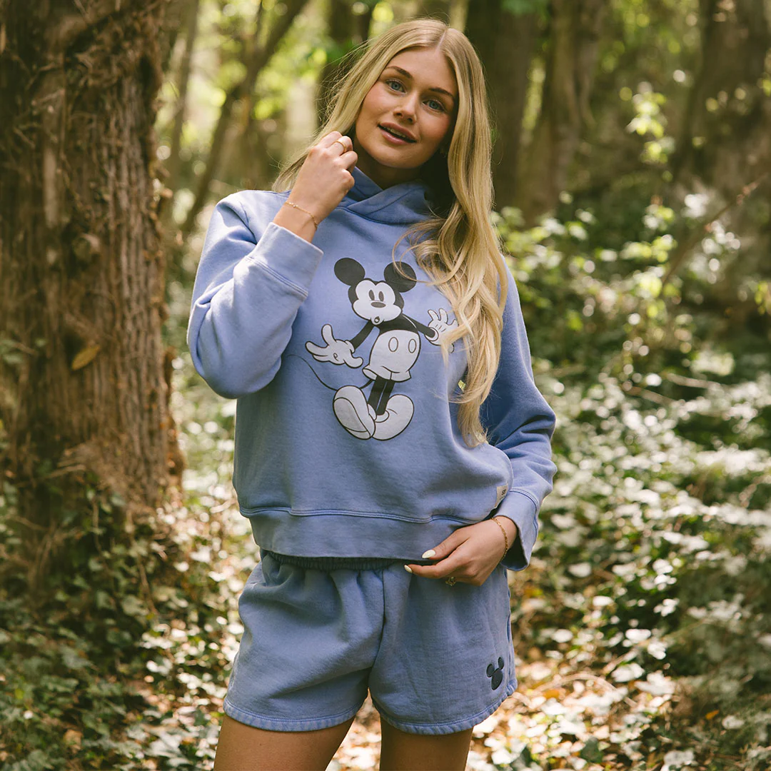 Disney Mickey Boyfriend Hoodie, Sky Blue - Image 14