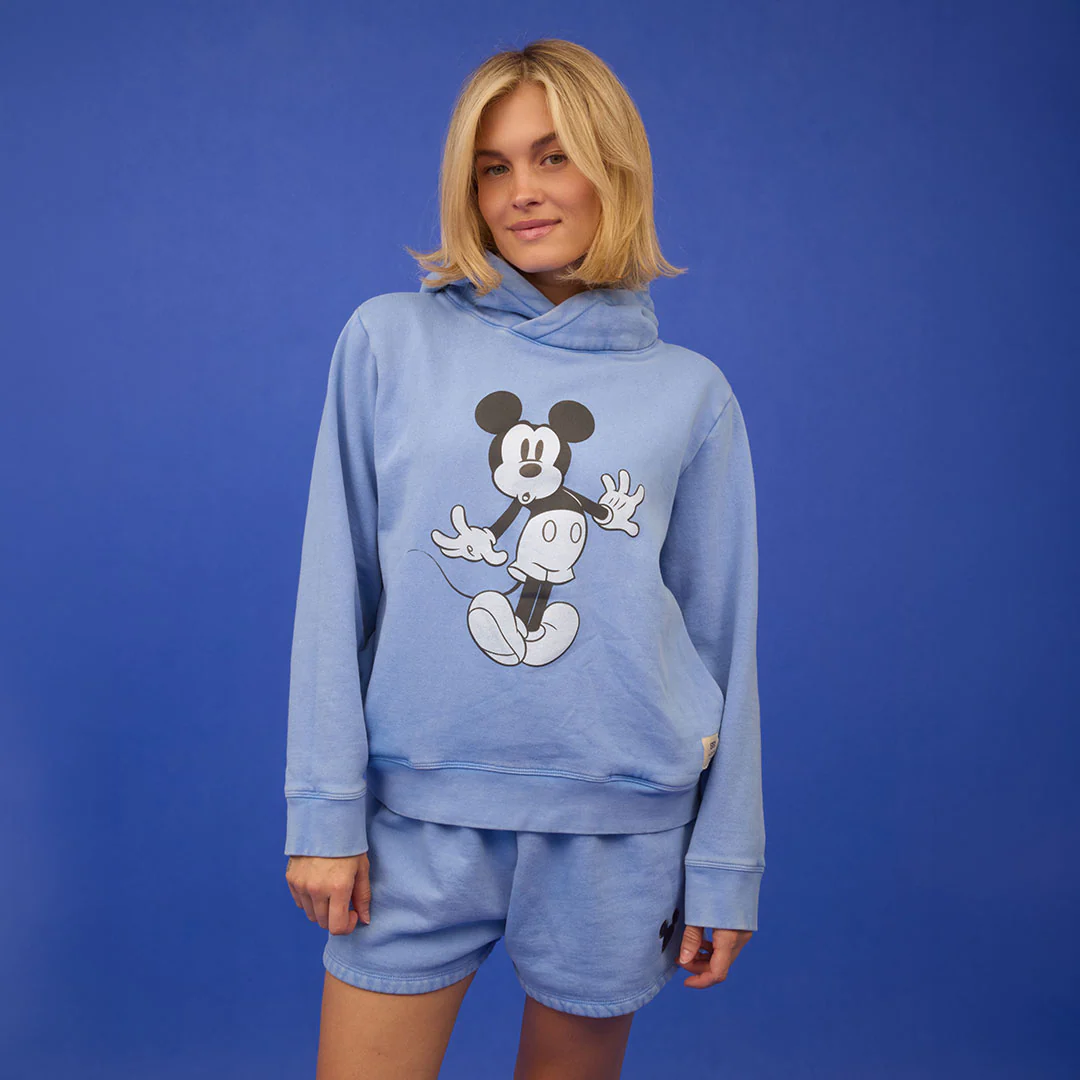 Disney Mickey Boyfriend Hoodie, Sky Blue - Image 3