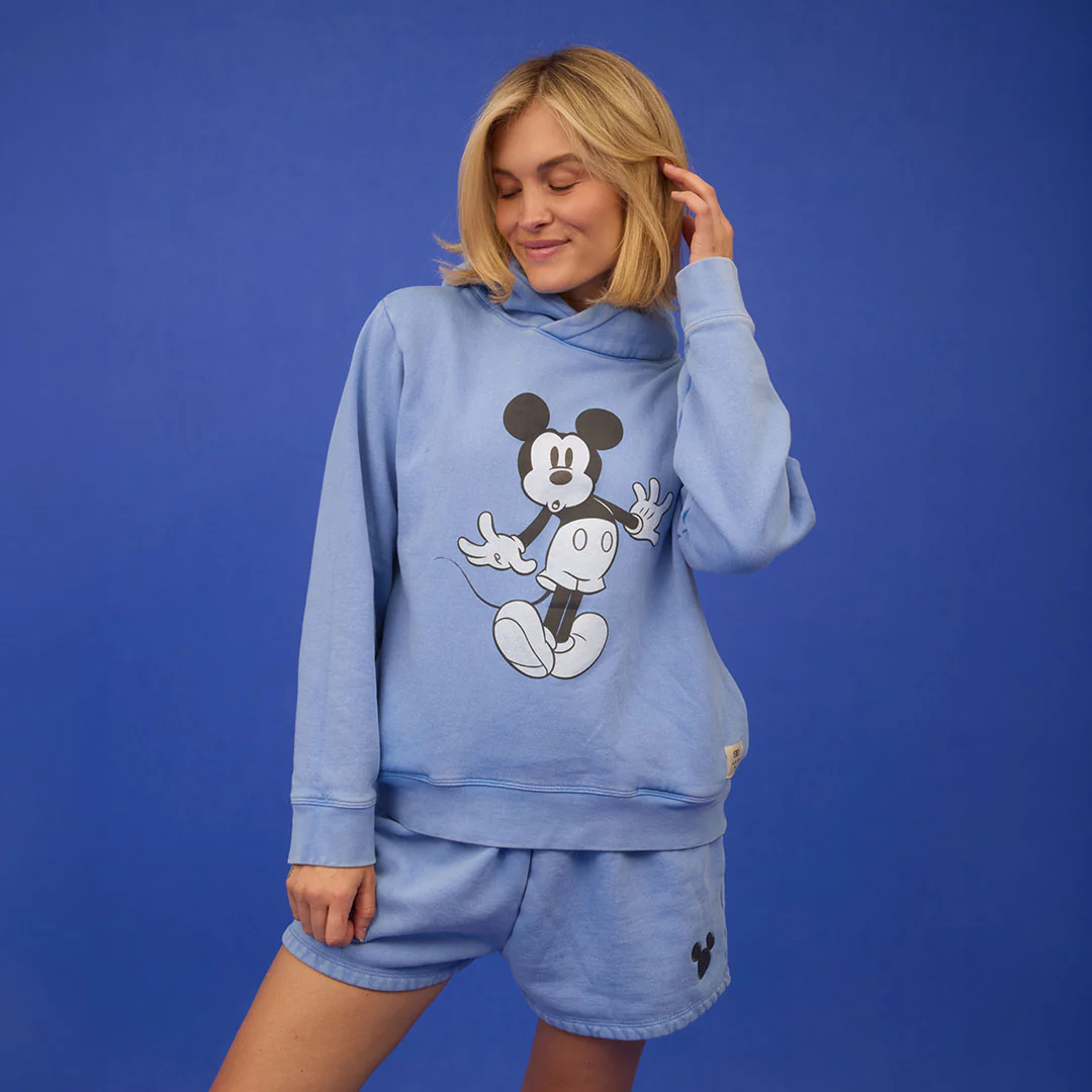 Disney Mickey Boyfriend Hoodie, Sky Blue - Image 5
