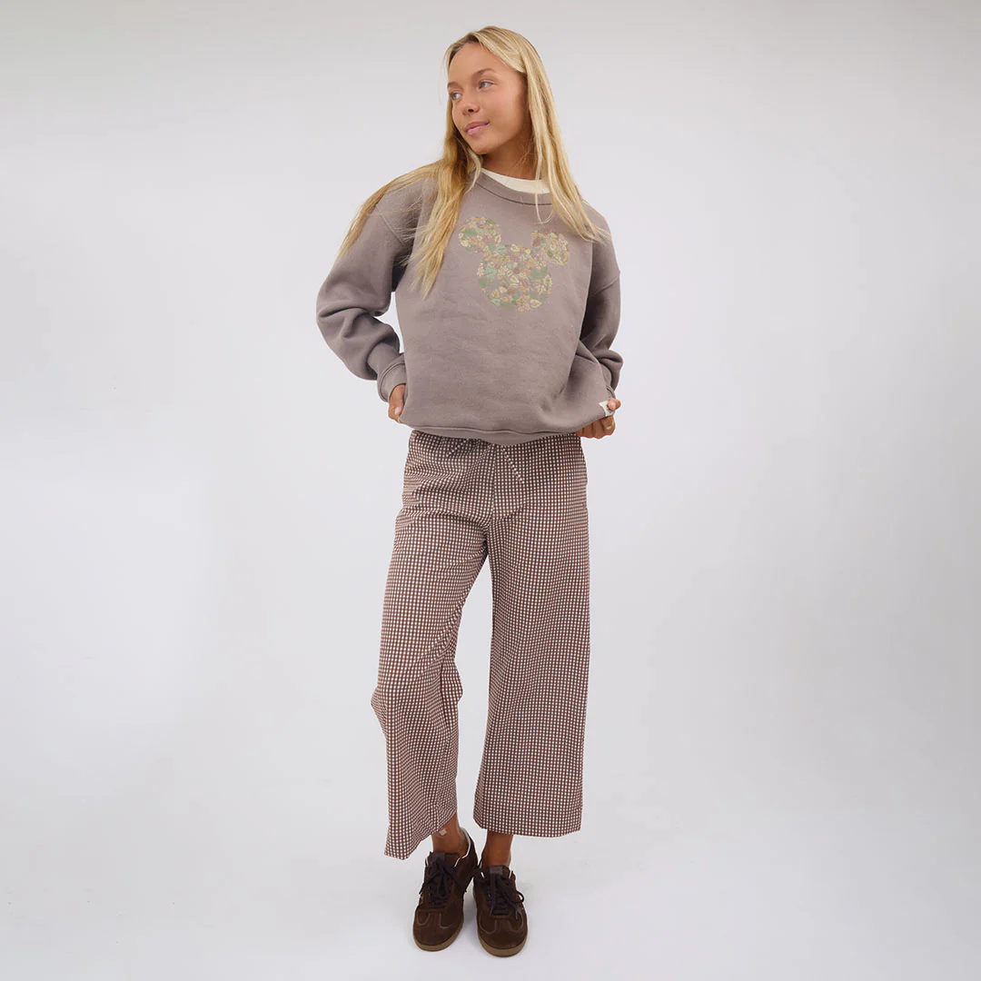Disney Mickey Harvest Crew Sweatshirt, Brown - Image 10